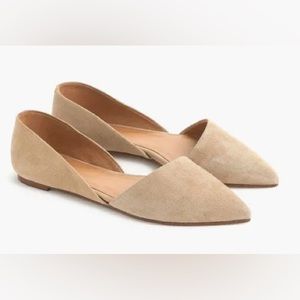 J Crew Zoe Suede d’Orsay Flats